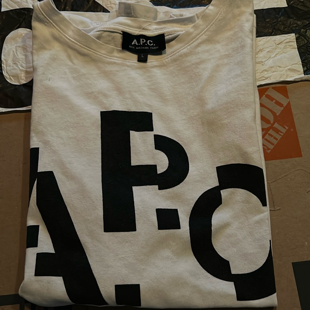 A.P.C. chopped logo T-Shirt